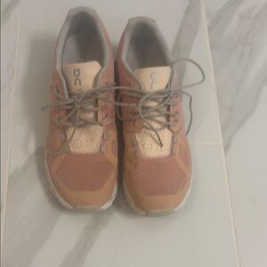 On Running Peach running shoes